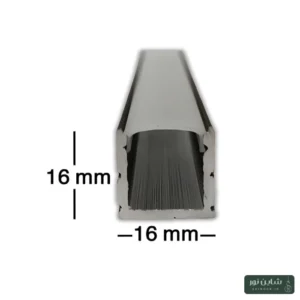 پروفیل آلومینومی لاینی لبه دار سایز ۱۶*۱۶