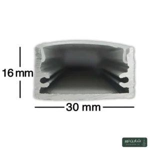 پروفیل آلومینومی لاینی لبه دار سایز ۳۰*۱۶