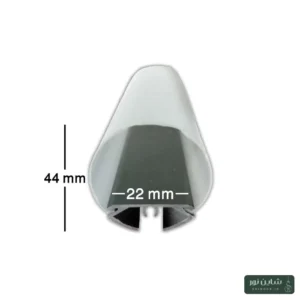 پروفیل آلومینومی لاینی لبه دار (آویز) سایز ۲۲*۴۴