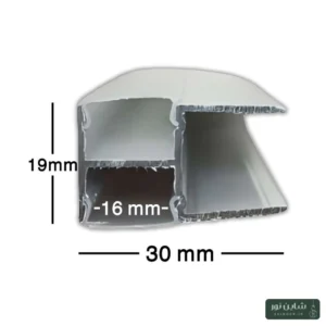 پروفیل آلومینومی لاینی لبه دار (ام دی اف) سایز ۳۰*۱۹