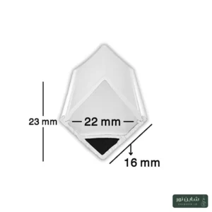 پروفیل آلومینومی لاینی لبه دار (کنجی) سایز ۱۶*۲۳