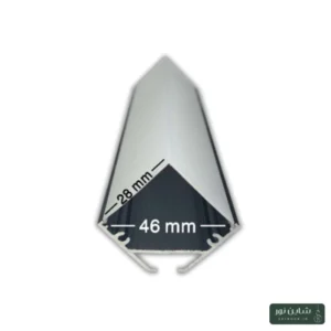 پروفیل آلومینومی لاینی لبه دار (کنجی) سایز ۷۵*۳۵